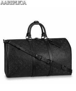 Replica Louis Vuitton Keepall Bandouliere 50 Monogram Shadow M44810