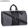 Replica Louis Vuitton Keepall Bandouliere 50 Monogram Eclipse Glaze M43901 9