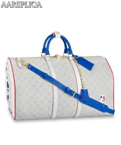 Replica Louis Vuitton LV x NBA Basketball Keepall 55 M45586