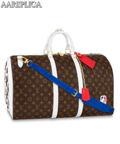 Replica Louis Vuitton LV x NBA Basketball Keepall 55 M45587