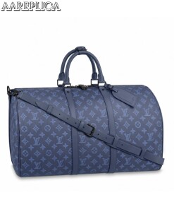 Replica Louis Vuitton Keepall Bandouliere 50 Monogram Shadow M45731