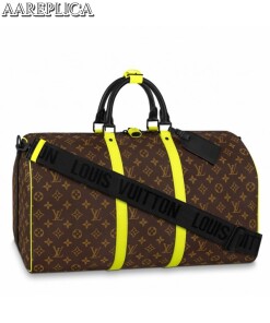 Replica Louis Vuitton Keepall Bandouliere 50 Bag Monogram Yellow M45866