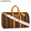 Replica Louis Vuitton Keepall Bandouliere 50 Monogram Shadow M44810 9