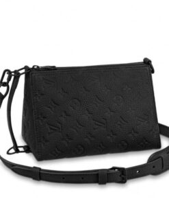 Replica Louis Vuitton Triangle Messenger Monogram Taurillon M55878