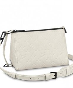 Replica Louis Vuitton Triangle Messenger Monogram Taurillon M55927