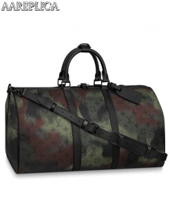 Replica Louis Vuitton Keepall Bandouliere 50 Monogram Camouflage M56416