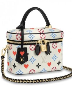 Replica Louis Vuitton Game On Vanity PM White Bag