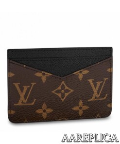 Replica Louis Vuitton Neo Card Holder Monogram Macassar M60166