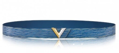 Replica Louis Vuitton Essential V Belt Epi Denim M6076W