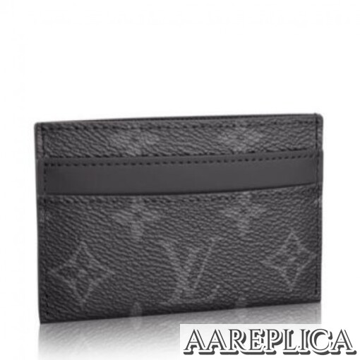 Replica Louis Vuitton Double Card Holder Monogram Eclipse M62170