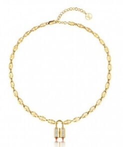 Replica Louis Vuitton Lock Me Strass Supple Necklace M62802