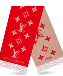 Replica Louis Vuitton Red Reykjavik Scarf M70813