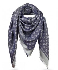 Replica Louis Vuitton Monogram Denim Shawl M71376