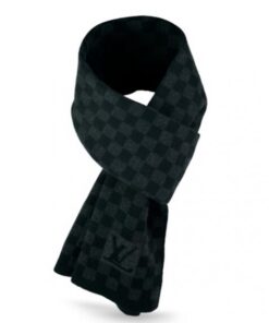 Replica Louis Vuitton Petit Damier Graphite Scarf NM M74200