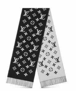 Replica Louis Vuitton Black Daily LV Scarf M76701