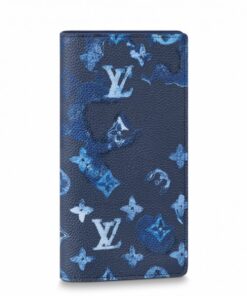 Replica Louis Vuitton Brazza Wallet Ink Watercolor Leather M80465