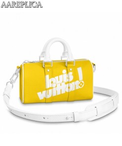 Replica Louis Vuitton Keepall XS Bag In Yellow Leather M80842