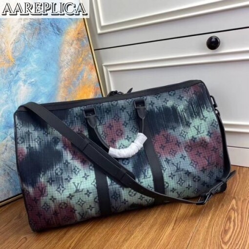 Replica Louis Vuitton Keepall Bandouliere 50 Monogram Camouflage M56416 8