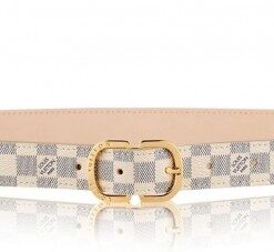 Replica Louis Vuitton Mini 25MM Belt Damier Azur M9782X