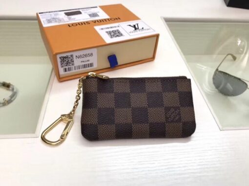 Replica Louis Vuitton Key Pouch Damier Ebene N62658 2