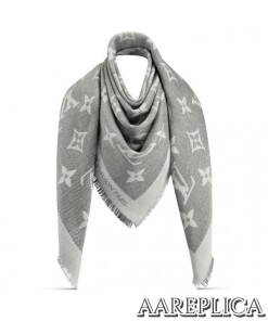 Replica Louis Vuitton Beige Monogram Giant Shawl MP2412