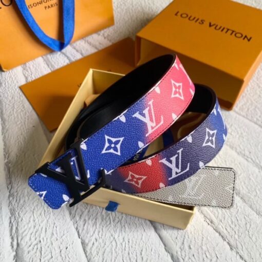 Replica Louis Vuitton LV Shape 40MM Reversible Belt Monogram MP313V 3