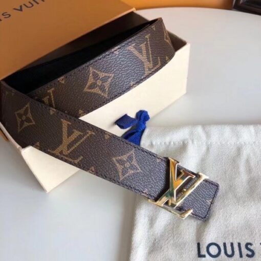 Replica Louis Vuitton LV Initiales 30MM Reversible Belt Monogram M9453T 6