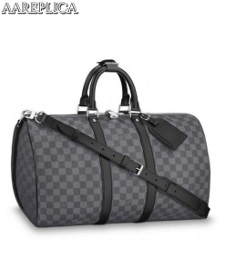 Replica Louis Vuitton Keepall Bandouli??re 45 Damier Graphite N41418