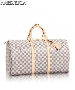 Replica Louis Vuitton Keepall 50 Damier Azur N41430