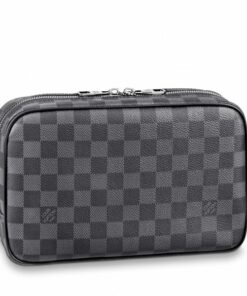 Replica Louis Vuitton Toilet Pouch GM Damier Graphite N47521