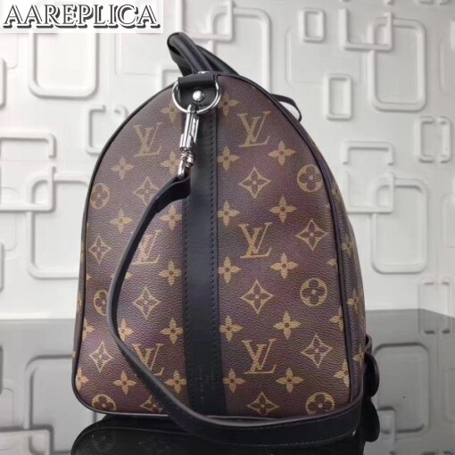 Replica Louis Vuitton Keepall Bandouli??re 45 Monogram Macassar M56711 2