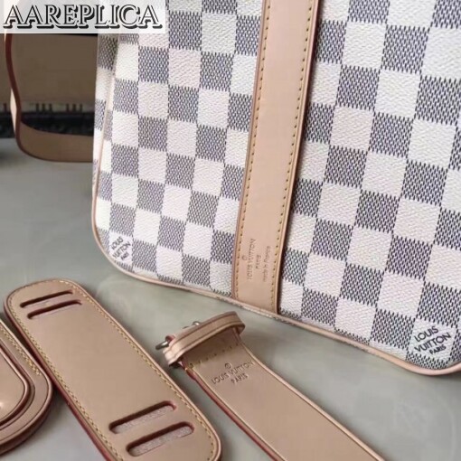 Replica Louis Vuitton Keepall Bandouli??re 45 Damier Azur N48223 4