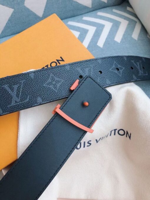 Replica Louis Vuitton Spray LV 40mm Reversible Belt Monogram Eclipse M0331V 4