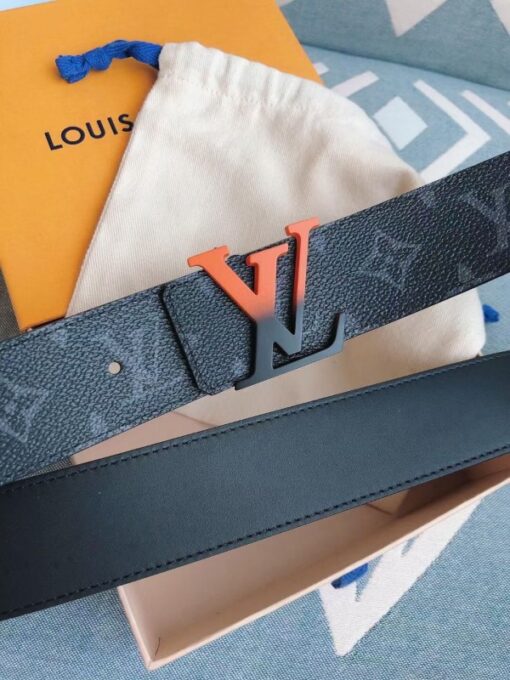 Replica Louis Vuitton Spray LV 40mm Reversible Belt Monogram Eclipse M0331V 6