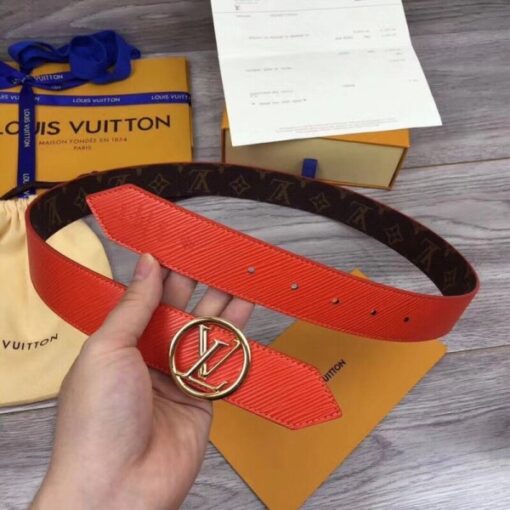 Replica Louis Vuitton LV Circle 35mm Reversible Belt M9936U 3