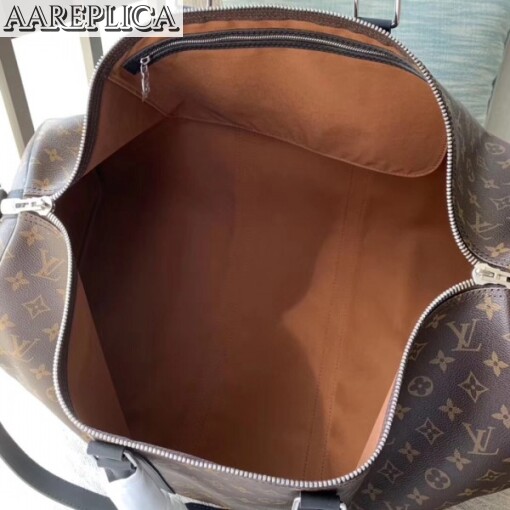 Replica Louis Vuitton Keepall Bandouli??re 55 Monogram Macassar M56714 5