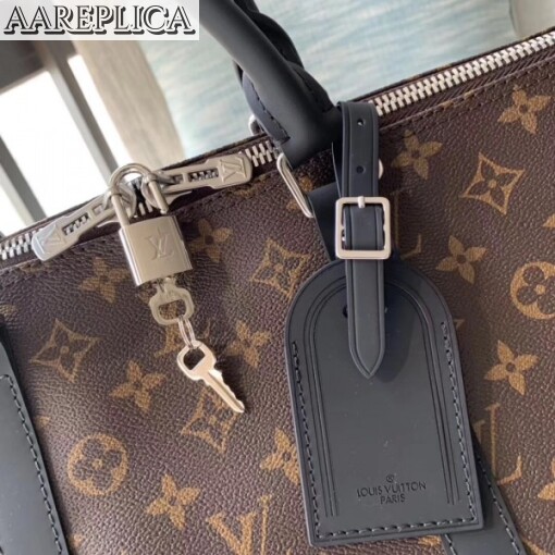 Replica Louis Vuitton Keepall Bandouli??re 55 Monogram Macassar M56714 6