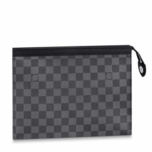 Replica Louis Vuitton Pochette Voyage MM Damier Graphite N41696 7