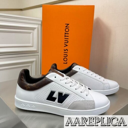 Replica Louis Vuitton Luxembourg Sneakers with Monogram Heel 2