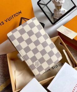 Replica Louis Vuitton Small Ring Agenda Cover Damier Azur R20706 2