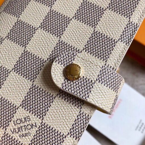 Replica Louis Vuitton Small Ring Agenda Cover Damier Azur R20706 7