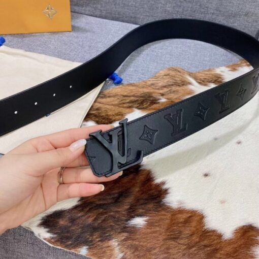 Replica Louis Vuitton LV Shape 40mm Belt Monogram Shadow M0220V 2