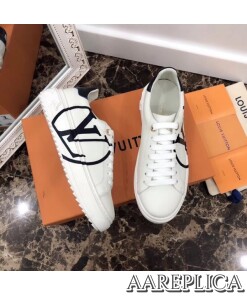 Replica Louis Vuitton White Time Out Sneakers 2