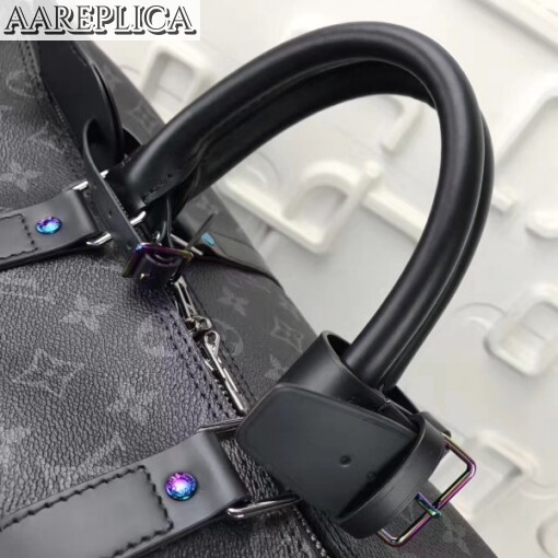 Replica Louis Vuitton Keepall Bandouli??re 55 Monogram Eclipse Flash M43414 4