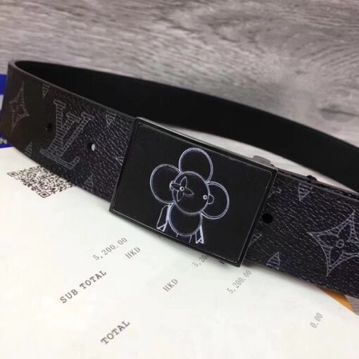 Replica Louis Vuitton Metropole 35mm Belt Monogram Eclipse M0048T 6