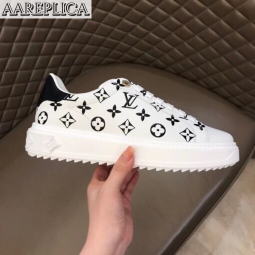 Replica Louis Vuitton 3D Monogram Flowers Time Out Sneakers 2