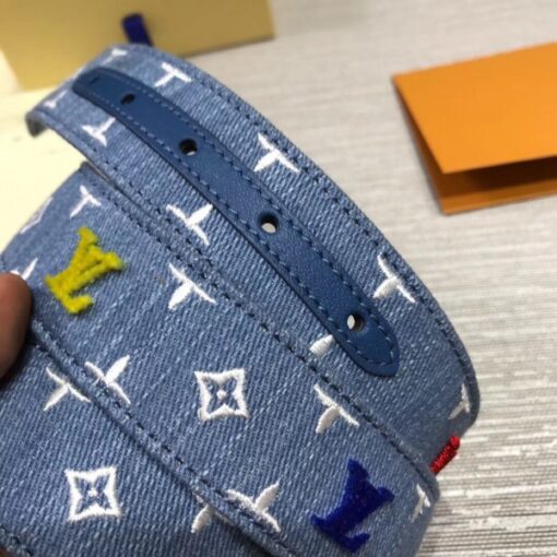 Replica Louis Vuitton LV New Wave 35mm Belt Monogram Denim M0146U 6