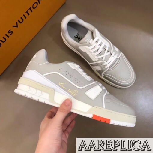 Replica Louis Vuitton Nuage White LV Trainer Sneakers 5