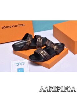 Replica Louis Vuitton Bom Dia Mule Monogram Canvas 2