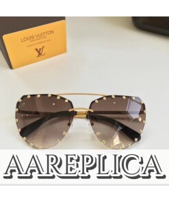 Replica Louis Vuitton The Party Cat Eye Sunglasses Z0984E 2